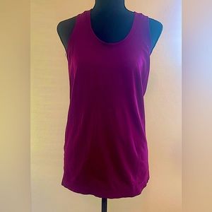 Athleta Magenta Momentum Seamless Tank SZ M